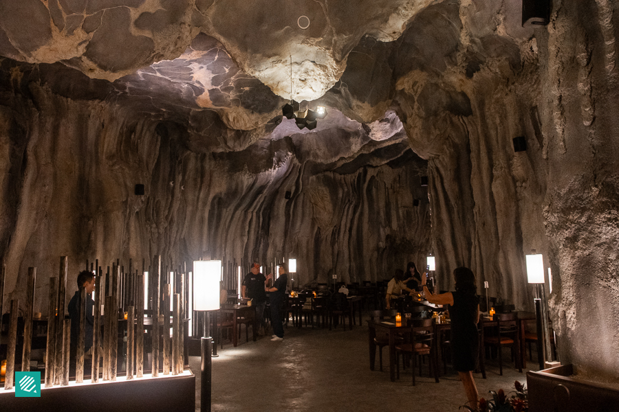 Interior of Cavern Restaurant Singapore