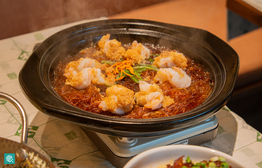 Nong Geng Ji- Big Shrimp with Vermicelli and Garlic