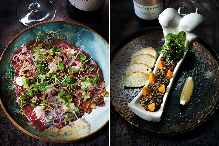 Reindeer Carpaccio and Tartare