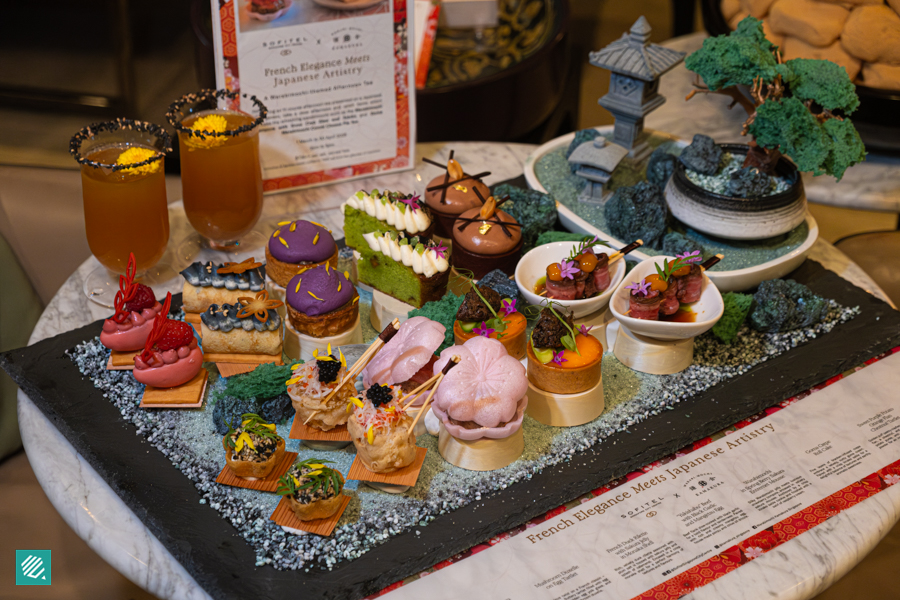 Full warabimochi afternoon tea at Sofitel Singapore