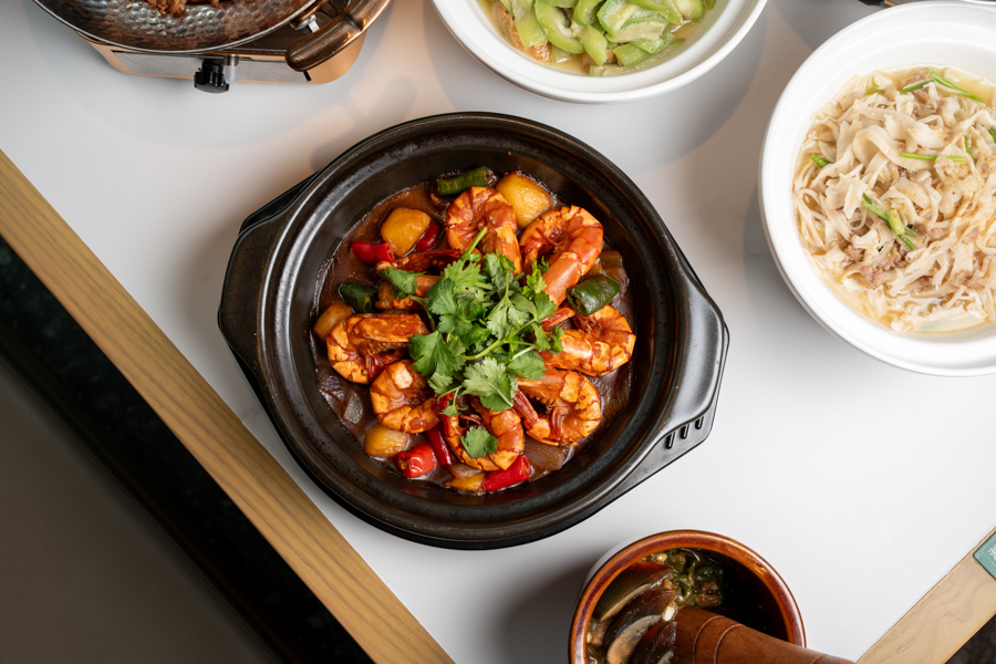 Claypot Sweet and Spicy Prawns