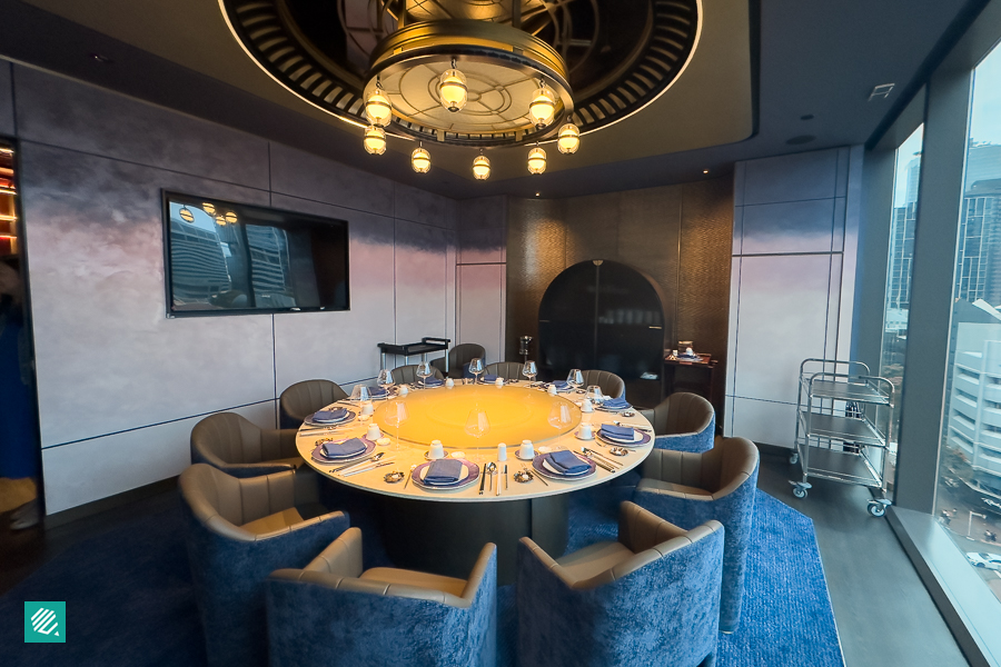 Private Dining Room in The Black Pearl Singapore