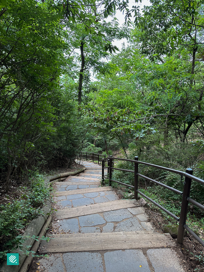 Stairs along Achasan Course