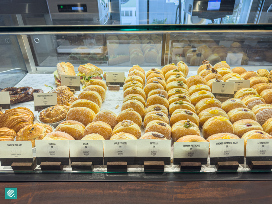 Bakery display at Burnt Ends Bakery