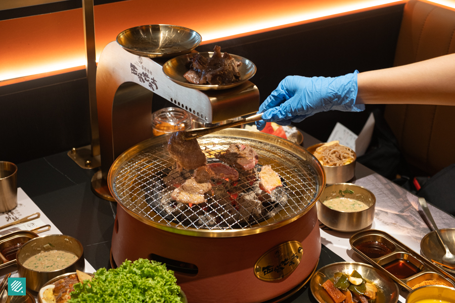 Clay stone charcoal BBQ in Bugis
