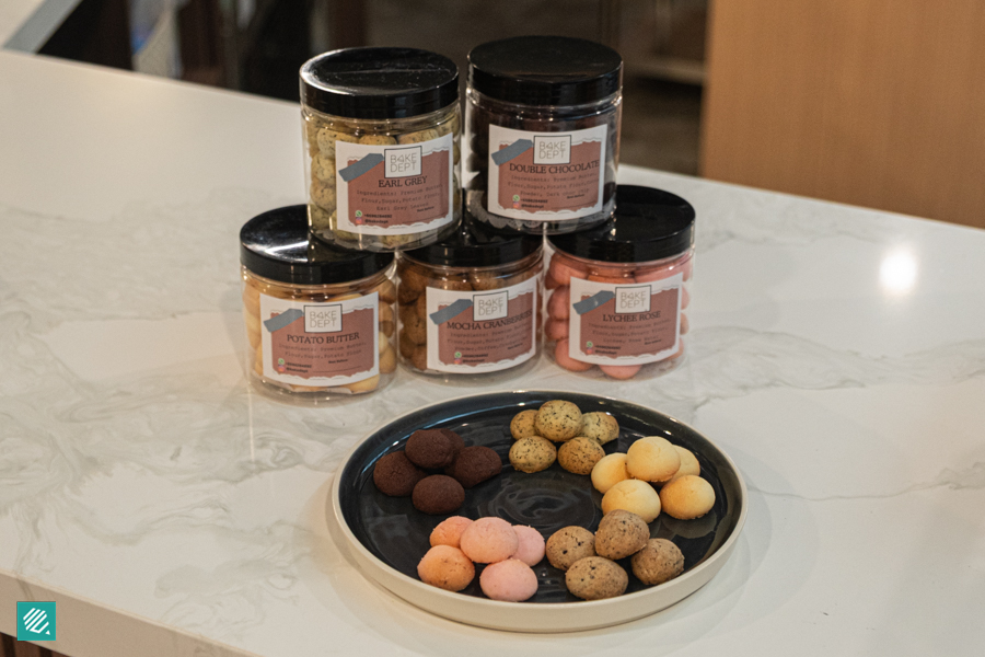 Assortment of cookie flavours from Bakedept