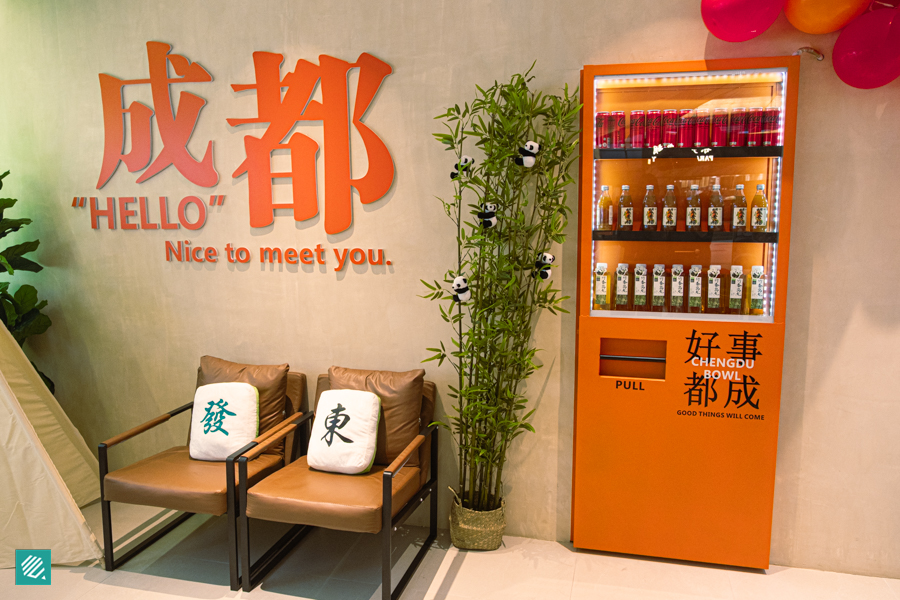 Hidden speakeasy door for Chengdu Bowl