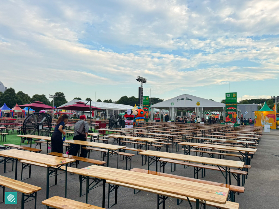 Outdoor Seating at GastroBeats 2025