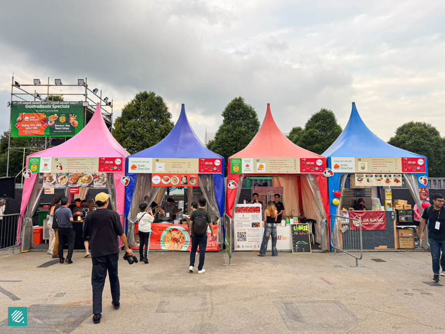 Food stalls at GastroBeats 2025