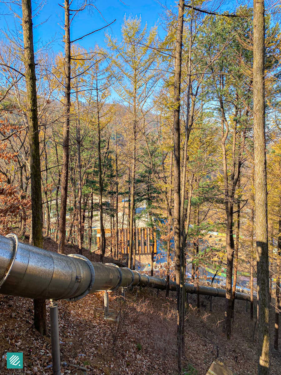 Outdoor slide in Nolja Forest, Gyeonggi-do