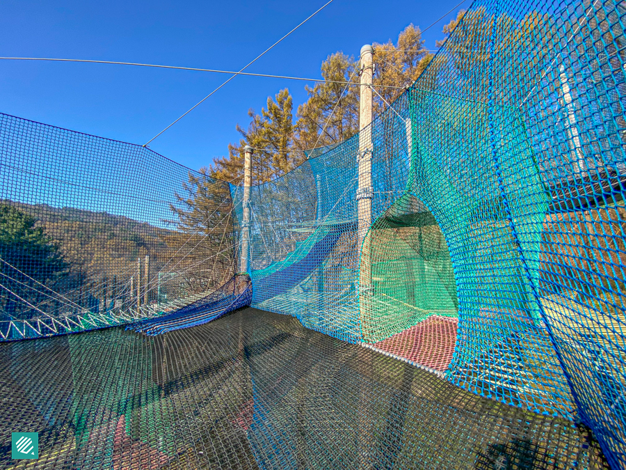 Outdoor net playground in Nolja Forest, Gyeonggi-do