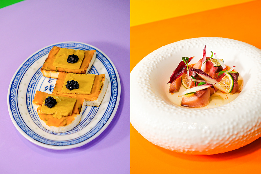 Roti Bakar and Marinated Swordfish
