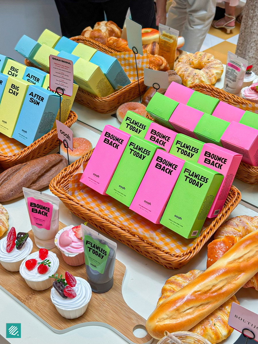 Korean skincare brand at Beauty Bakery Pop-Up