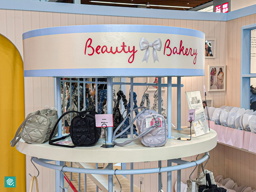 Korean bag brand in Beauty Bakery Pop-Up