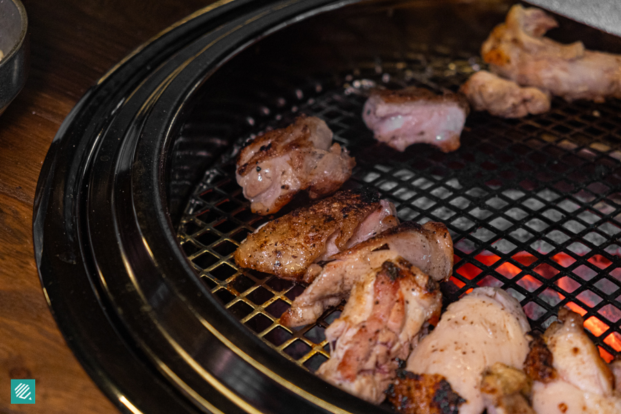 Chicken on charcoal K-BBQ