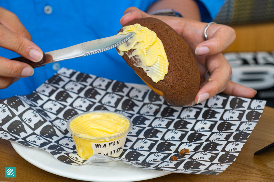 Mocha Bun with Maple Aged Butter