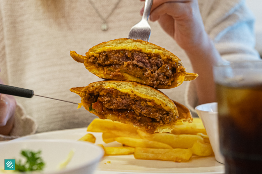 The Beam Me Up UFO Burger from Swensen's