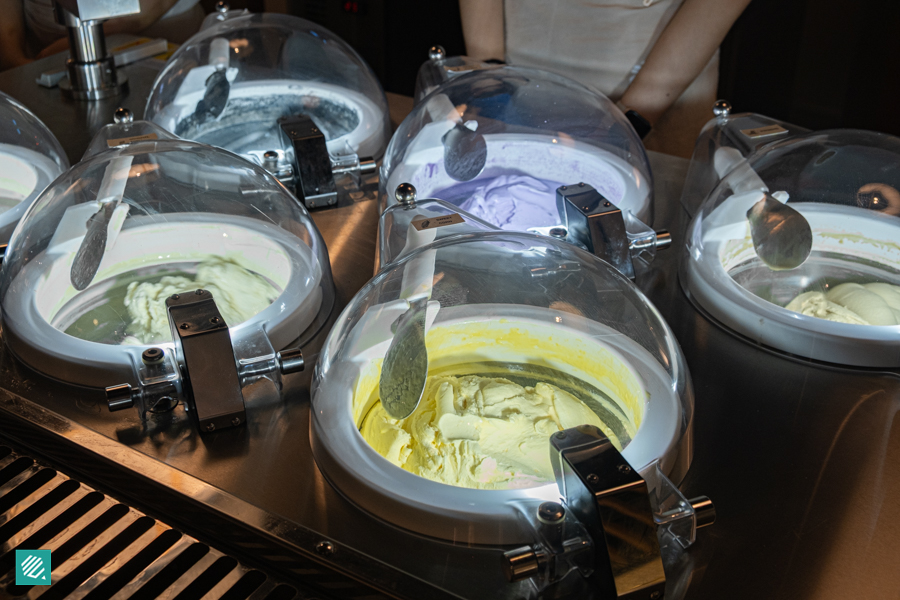 Tofu gelato flavours at Tofu G pop-up