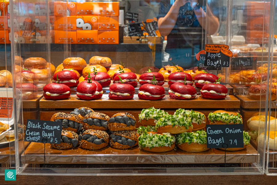 Korean bagel pop-up in Suntec City