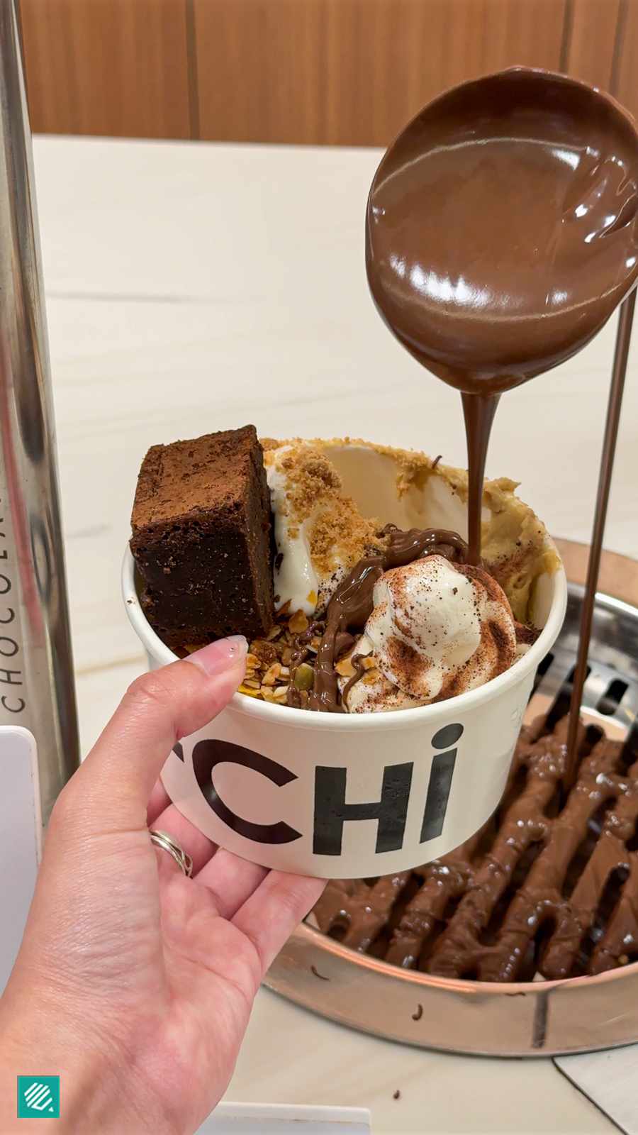 Nutella tap at Yo-Chi Singapore
