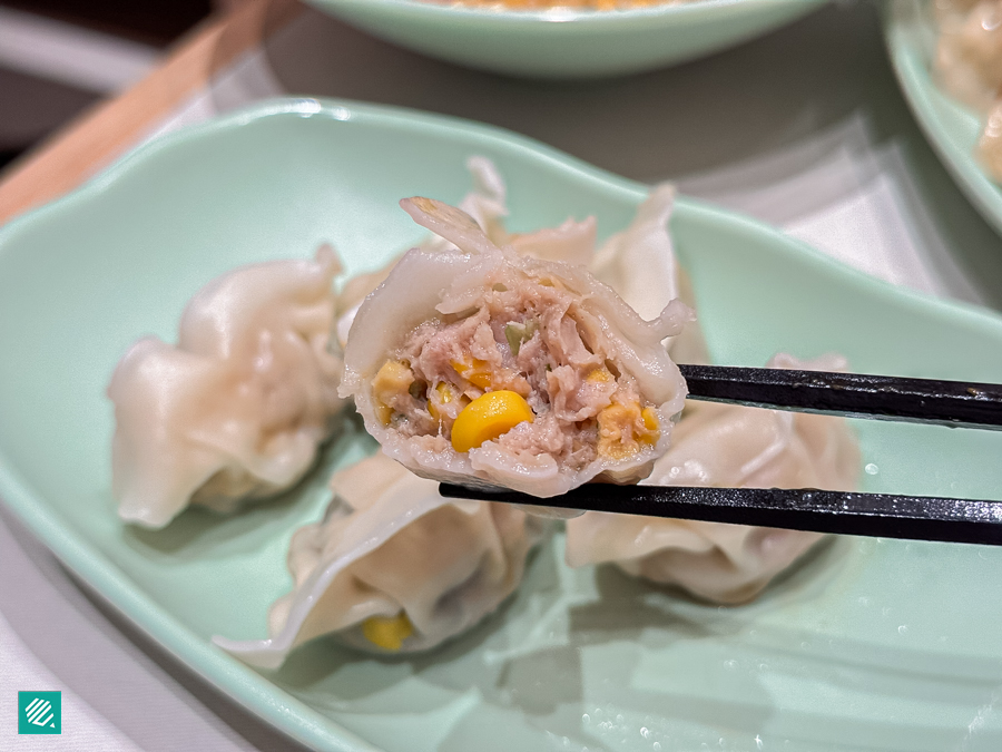Pork and corn dumplings