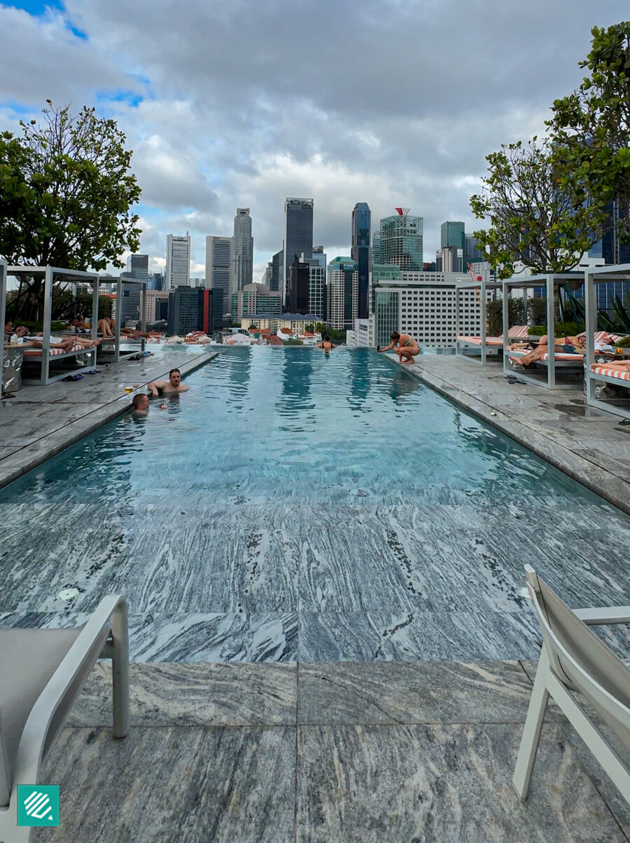 Rooftop bar at Mondrian Singapore Duxton