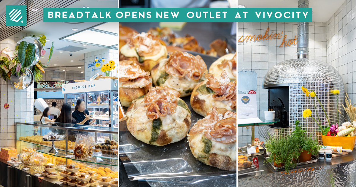 BreadTalk VivoCity: Aesthetic Storefront & Exclusive Bakes Like Fresh Pizza