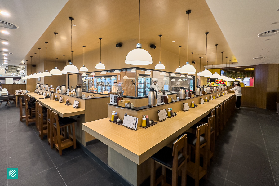 Interior of Tonshou at Suntec City - Counter Seats