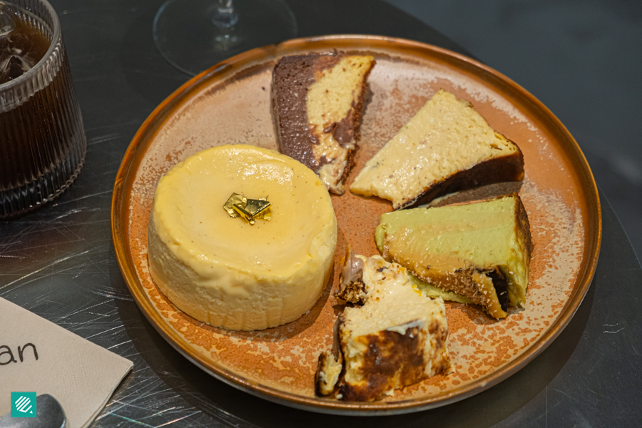 Basque cheesecakes at Basq & Bean