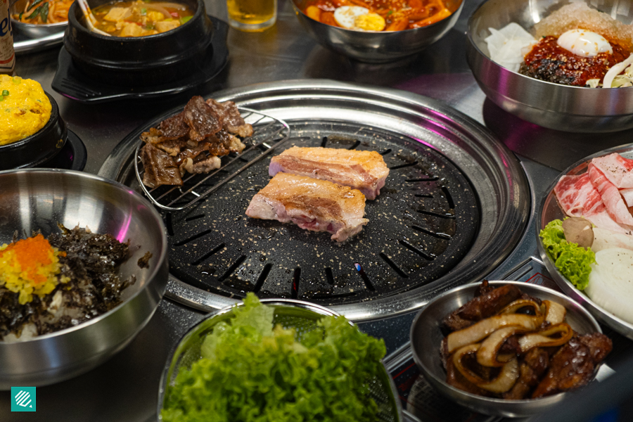 Korean charcoal barbecue
