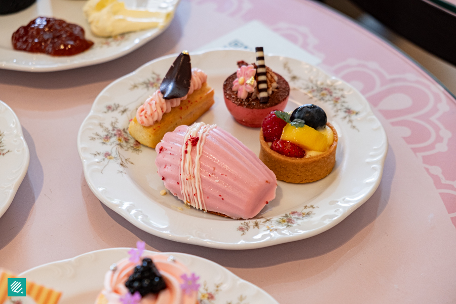 A plate of sweet treats