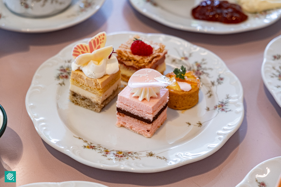 A plate of sweet treats