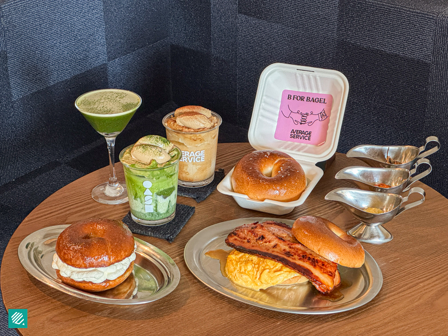 B For Bagel x Average Service Menu