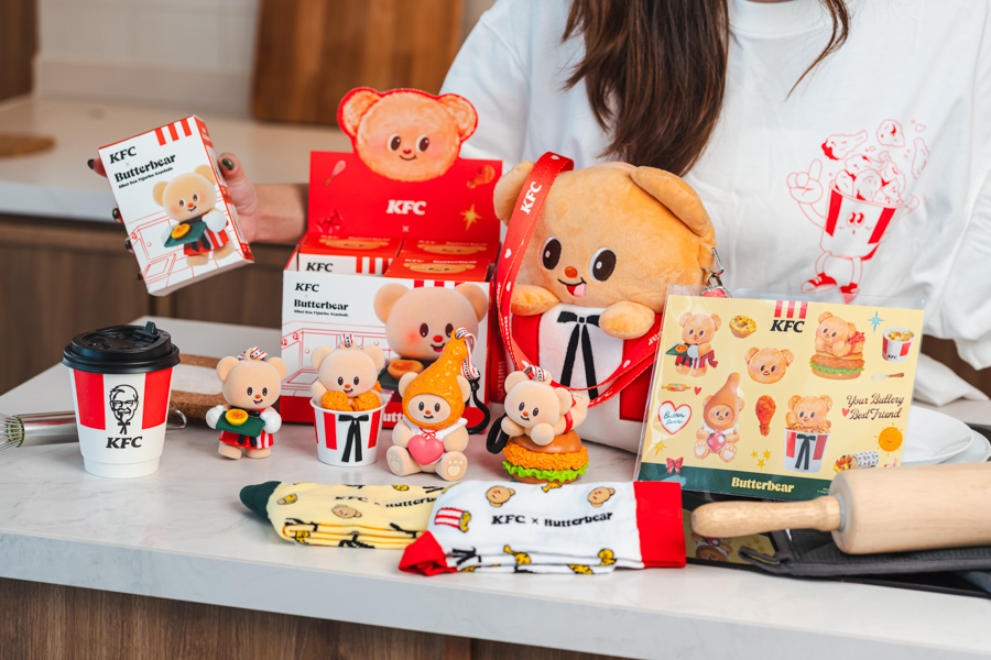 KFC x Butterbear merchandise line-up