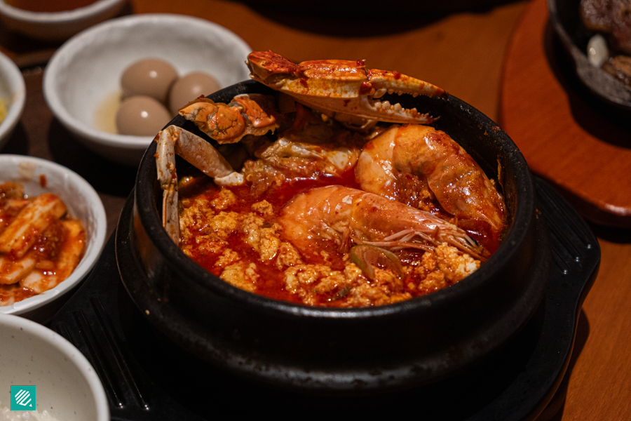 Authentic soontofu stew in Singapore