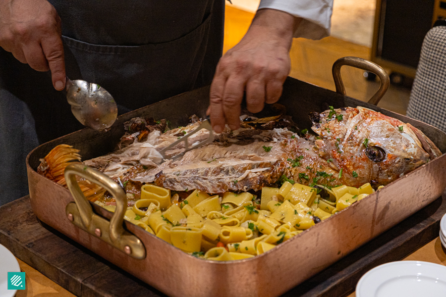 Pesce al Cartoccio e Calamarata