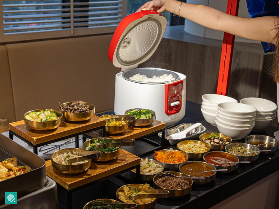 Halal DIY Bibimbap Station 