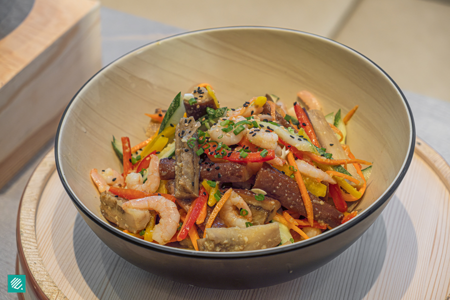Gaji Naengchae (chilled eggplant salad)