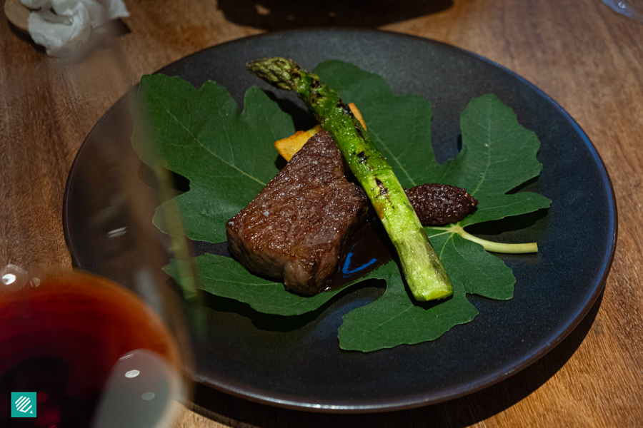 Char-grilled A4 Tochigi Wagyu Beef with Fig & Hazelnuts Pesto