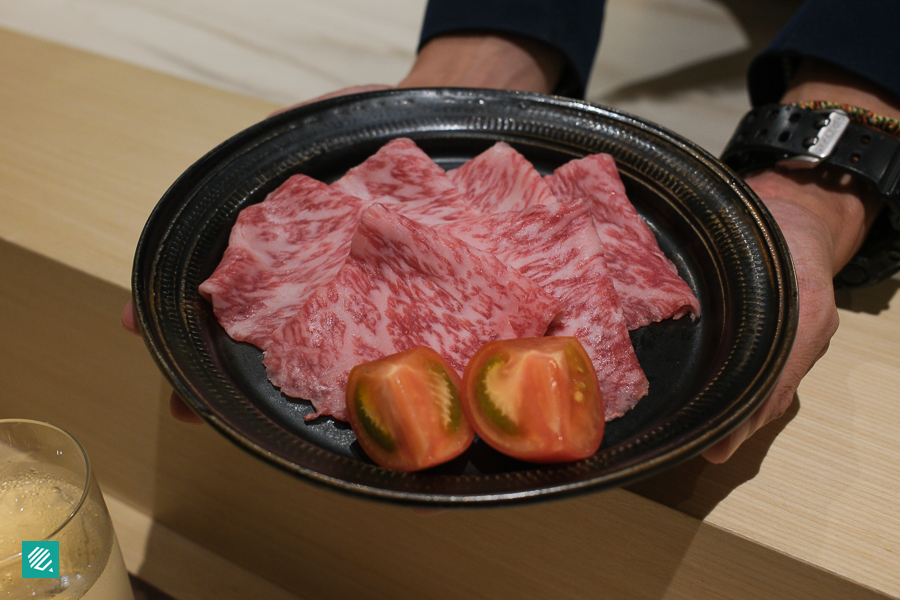 A5 Miyazaki Sukiyaki Beef (before cooking)