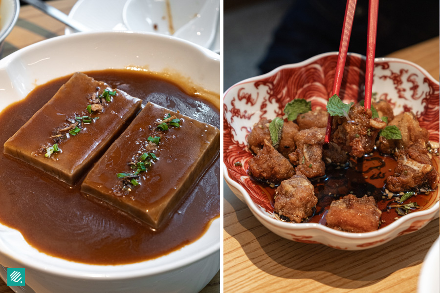 Taro With Scallion-Infused Braised Pork Gravy, Fuzhou-Style Crispy Drunken Pork Ribs