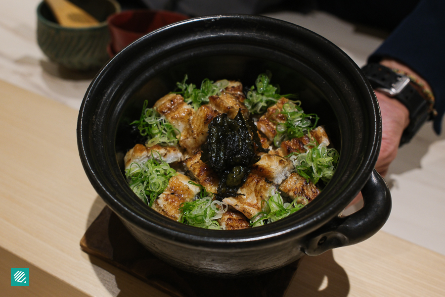 Unagi with Dong Ding Oolong Donabe
