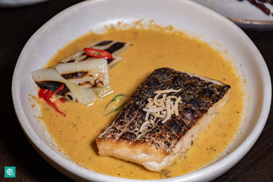 Grilled Fish Fillet With Spiced Coconut Sauce