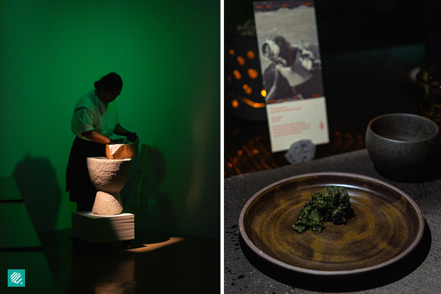 Mugwort rice cake at Jeju Haenyeo