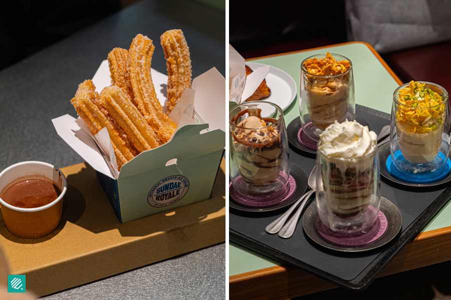 Churros and sundaes at Sundae Royale