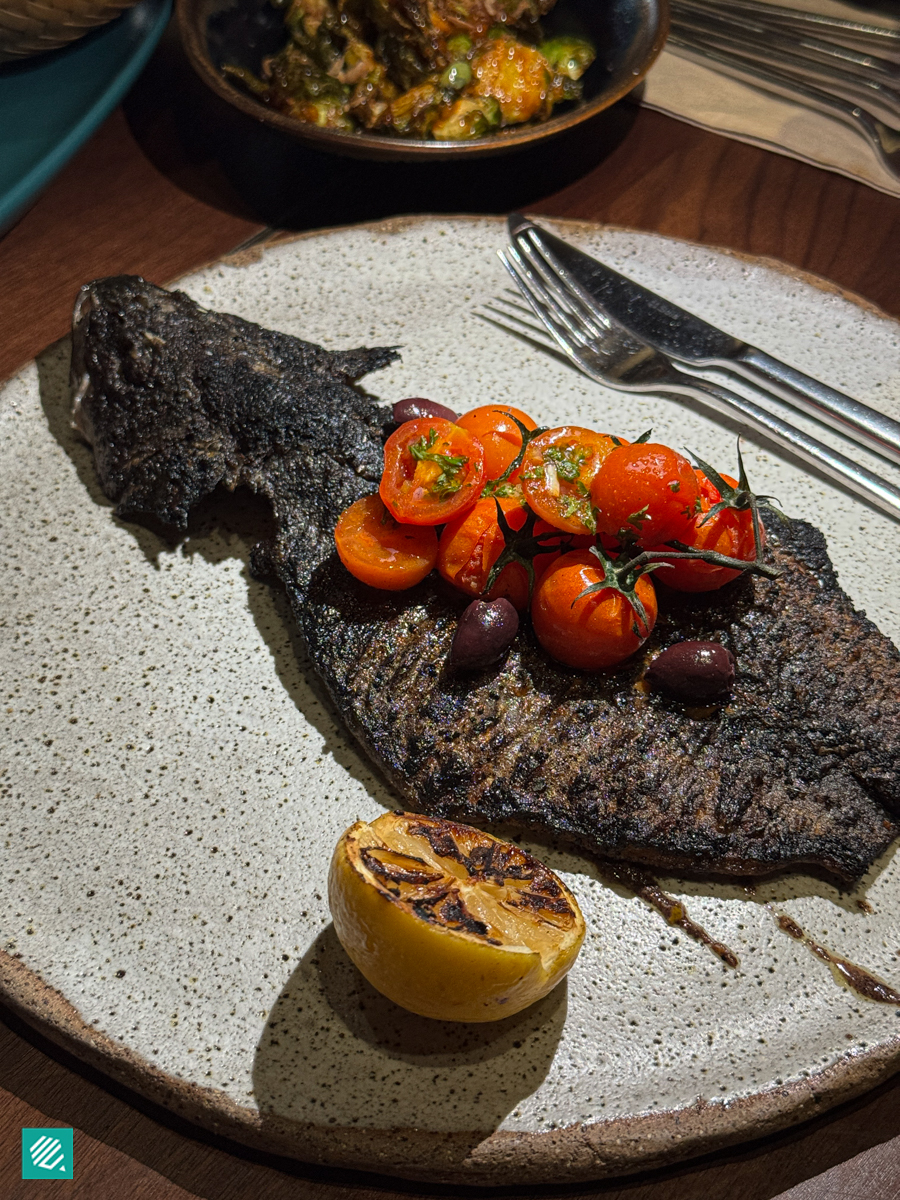 Coal-Fried Branzino