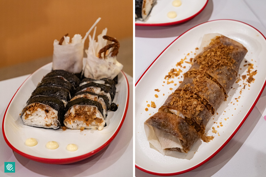 Signature Golden Crispy Soft-Shell Crab Seaweed Popiah, Ipoh Traditional Crispy Popiah