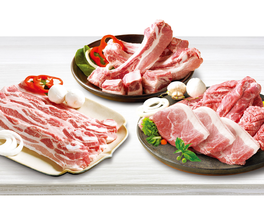 Jeju black pork and Jeju white pork cuts in Singapore