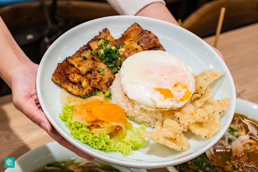 Grilled Marinated Pork Belly Rice