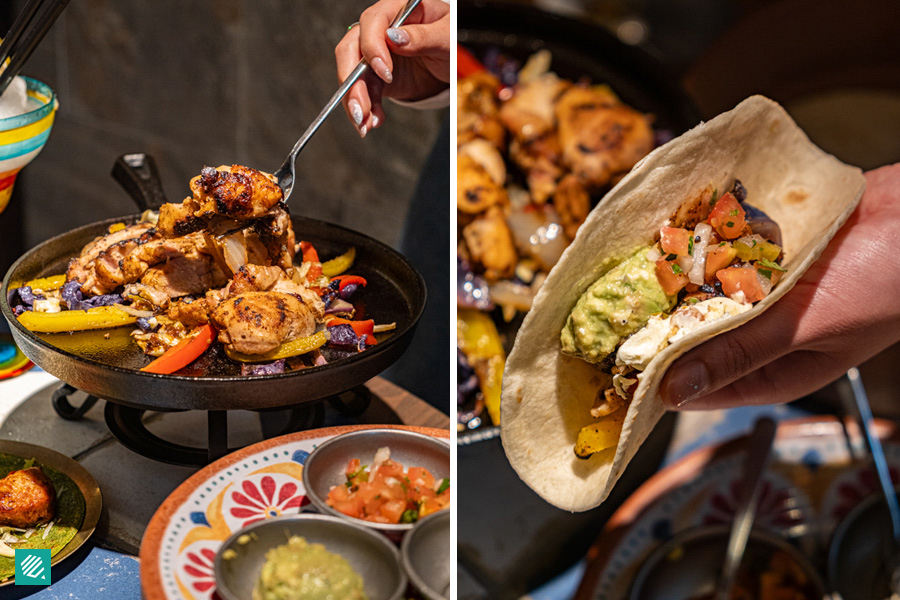 rodeo table chicken fajitas